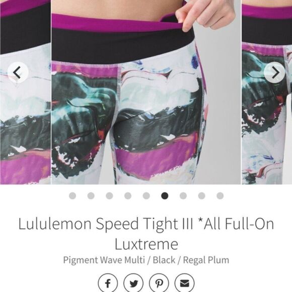 Lululemon Speed Tight III *All Full-On Luxtreme - 6 - Picture 3 of 13